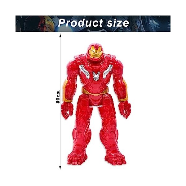 Hulkbuster Figurine Héros Figurine Cake Toppers Jouet, Legends Series Figurine Design Et Articulations Premium pour Enfants à