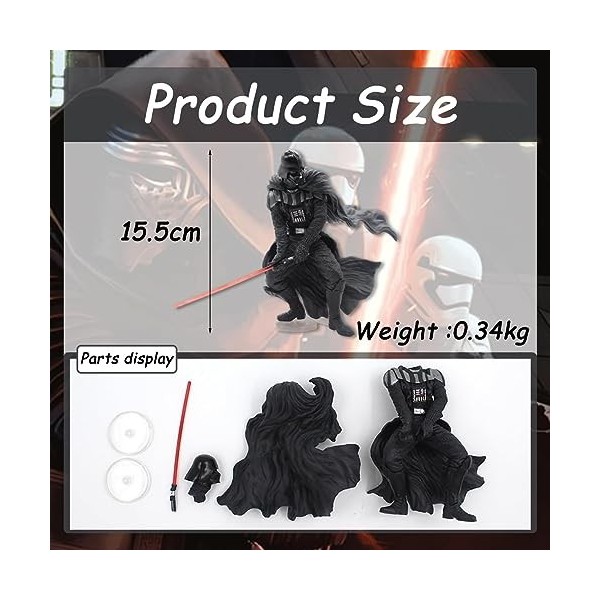 Miotlsy Figurine Dark Vador 15CM Figurine Star Black Series Figurine Dark Vador The Dark Time Dark Vador Collectible Action