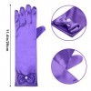 Hifot Princesse Gants en Satin pour Fille 6 Paar, Mariage Robe Accessoire de déguisement Enfant Cadeau 3-8 Ans