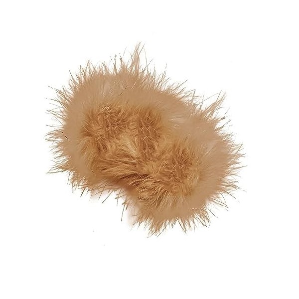 JAWSEU Poignets Plumes, Bracelet Slap Plume Manchette de Poignet Plume Accessoire Déguisement Femme Manche Plume Poignet Élég