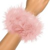 JAWSEU Poignets Plumes, Bracelet Slap Plume Manchette de Poignet Plume Accessoire Déguisement Femme Manche Plume Poignet Élég