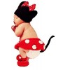 Samgu Costume de Photographie de Nouveau-né Bébé Photographie Prop Tenues Crochet Bonnet Cap Fille Garçon Accessoires Rouge-