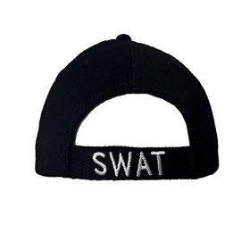 Brandsseller Casquette SWAT en coton brodé avec logo policier, déguisement de police, casquette de baseball pour carnaval, ca