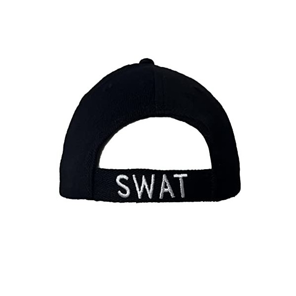 Brandsseller Casquette SWAT en coton brodé avec logo policier, déguisement de police, casquette de baseball pour carnaval, ca