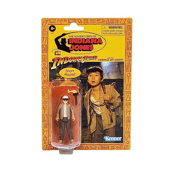 Hasbro Indiana Jones et le Temple de la Mort Retro Collection Shorty Indiana Jones Figurine daction 9,5 cm