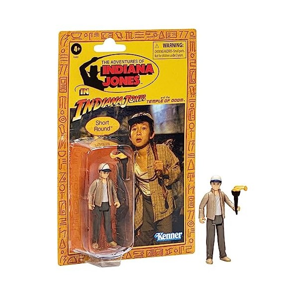 Hasbro Indiana Jones et le Temple de la Mort Retro Collection Shorty Indiana Jones Figurine daction 9,5 cm