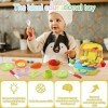 Auniq Enfants Cuisine Jouets DéGuisement de Cuisiner Jeu DImitation avec des Jouets Coloré Cuisine Cosplay Jouets 25 PièCes 