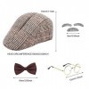 MIVAIUN 1920s Accessoires pour Hommes, Années 1920 Hommes Déguisements Accessoires, Gangster Charleston Costume Accessoires, 