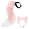 SM SunniMix Cosplay Costume, 50 Cm Fourrure Queue De Chat, Accessoires De DéGuisement, Oreilles Et Queue De Renard Ensemble C