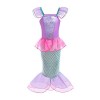 Lito Angels Deguisement Robe Princesse Ariel Costume de Sirène avec Perruque pour Enfant Fille, Taille 4-5 ans, Rose Chaud
