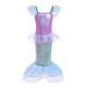 Lito Angels Deguisement Robe Princesse Ariel Costume de Sirène avec Perruque pour Enfant Fille, Taille 4-5 ans, Rose Chaud