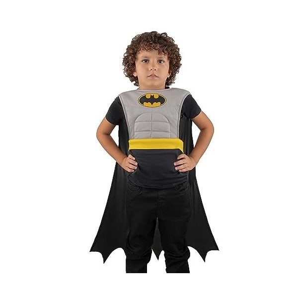 Cinereplicas DC Comics - Costume pour enfants Batman - 4/6 ans ou 7/10 ans - Licence Officielle 7/10 ans 