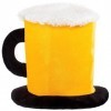 Brandsseller Chope à bière avec anse en peluche - Costume de carnaval - Chapeau de fête - Déguisement denterrement de vie de