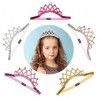 5 Pièces Couronne De Princesse, Coiffe De Princesse, Enfants Couronne Brillante, Pour Séries De Jeux De Rôle, Filles, Aux Acc