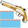 Pistolet de Pirate pour Enfants - Pistolet Pirate Jouet en Mousse avec 20 Fléchettes, Jeu de Rôle Pirate Accessoire de Costum