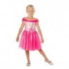 RUBIES - Barbie Officiel - Déguisement Entrée de Gamme Barbie pour Enfants - Taille 5-6 ans - Costume avec Robe Tutu Type Bal