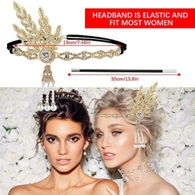 LUFEIS Accessoires Gatsby Costume Set, Accessoire Charleston Femme Annee 20, 1920s Accessoires de Déguisement, Années 1920 En