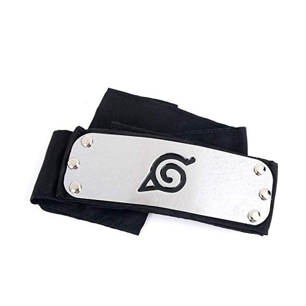 Genérico Collection Bandana Kakashi Plus 3 pièces Kunai Shippuden, lot de 4 accessoires, ruban plus 3 kunai, accessoires pour