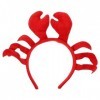 PRETYZOOM Tête de Homard Bopper - Bandeau en Peluche avec Crabe Rouge - Joli Dessin animé - Accessoire de Coiffure pour Anniv