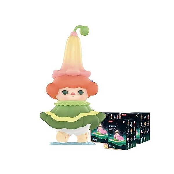 POP MART PUCKY Sleeping Forest Series 1 Boîte de 6,3 cm Personnage articulé Premium Design cadeaux pour femmes Fan-Favorite B