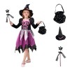 YAWMLYE Costume de sorcière pour filles Déguisement Halloween: magicien pour enfants habillant des costumes de cosplay - avec