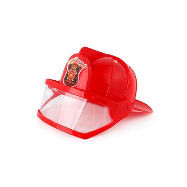 llio Enfants Pompier Casque Pompier Chapeau Accessoires de déguisement Enfants Halloween fête Jeu de rôle Jouet
