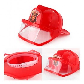 llio Enfants Pompier Casque Pompier Chapeau Accessoires de déguisement Enfants Halloween fête Jeu de rôle Jouet