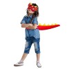 OhMill Set de Dinosaures Masque de Dragon et Queue de Dragon pour Enfants Costume de Dragon Personnalité Accessoires d’Hallow