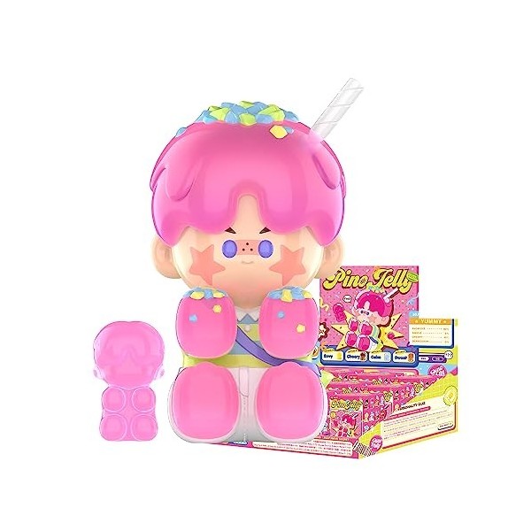 POP MART Pino Jelly Taste & Personality Quiz Series 1 boîte de 6,3 cm Personnage articulé de qualité supérieure Cadeau pour f