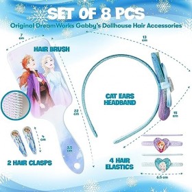 La Reine des Neiges Frozen - Kit Accessoires cheveux Disney officiel - Déguisement Princesse - Idée Coffret Cadeau Fille