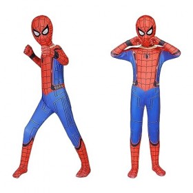 shengo Costume Spiderman pour enfant - Costume de super-héros - Combinaison 3D de super-héros - Anime 3D - Combinaison darai
