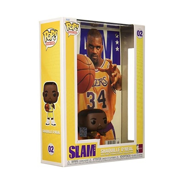 Funko Pop! NBA Cover: Slam - Shaquille ONeal - NBA + Slam Magazine - Figurine en Vinyle à Collectionner - Idée de Cadeau - P