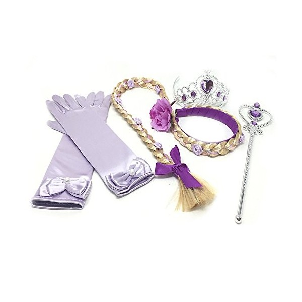 Accessoires Princesse Peach – Couronne, Boucles D'Oreilles, Gants Et Broche Étincelants Pour Déguisement Fille Et Cosplay