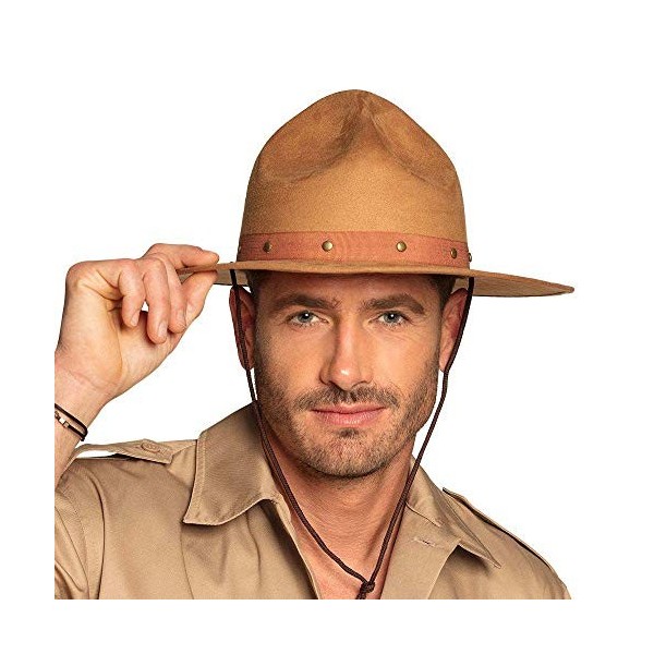 Boland 33000 – Chapeau Ranger Cowboy, safari, chercheur, chasse au trésor, chapeau de soleil, shérif, fête à thème, carnaval