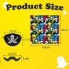 36 Pièces Pirate Accessoires Set, lot Bandana Pirate, Pirates Enfants Jeu de Rôle Pirate,pour Le Carnaval De Halloween et La