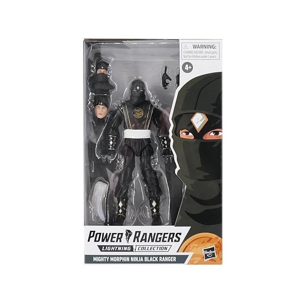 Hasbro Power Rangers Lightning Collection Mighty Morphin Ninja Black Ranger