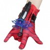 Atrumly 1 gant de cosplay en plastique pour enfants - Lanceur de héros - Jouet éducatif amusant pour enfants - Super Spider -
