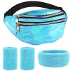 Déguisement Année 80 Accessoire, Sac Banane, Bracelets Neon, Bandeau Neon, Déguisement Année 80 90 Accessoires Sportif Néon,C