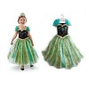 NICE SPORT Robes Enfant Princesse Anna La Reine des Neiges Cosplay Costume Déguisement Cadeau Anniversaire/Noël/Carnaval/Hall