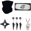 UUUPSL Anime Accessoires de Cosplay Anime Jouet en Plastique Anime Accessoire de Costume Kit Anime Bandeau Gant Masque Sac Co