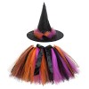 Deguisement Sorciere Enfant, Costume Sorciere Fille, Déguisement Halloween Sorcière, Deguisement Halloween Jupe En Tulle Tutu