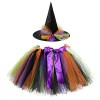 Deguisement Sorciere Enfant, Costume Sorciere Fille, Déguisement Halloween Sorcière, Deguisement Halloween Jupe En Tulle Tutu