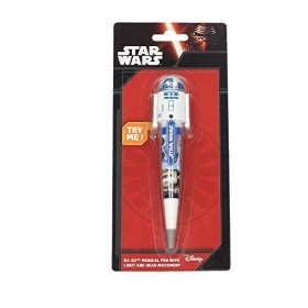 Star Wars&nbsp;–&nbsp;Stylo à Bille avec lumière, Son et Mouvement R2-D2, épisode 4&nbsp; SD Toys sdtsdt89254 
