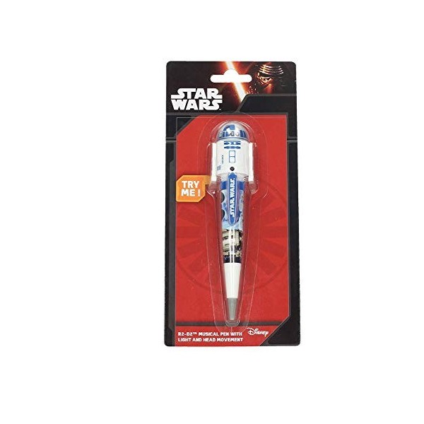 Star Wars – Stylo à Bille avec lumière, Son et Mouvement R2-D2, épisode 4  SD Toys sdtsdt89254 