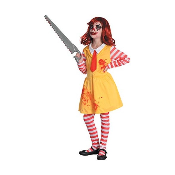Ciao- Horror Clown Ronald Girl costume déguisement fille Taille 5-7 ans 