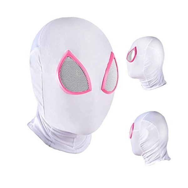 MODRYER Gwen Spider Man Casque Masque Adultes Enfants Halloween Déguisements Tête Couvrant Film Accessoires Super-Héros Cospl