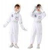 Udekit Astronaute Costume Enfants NASA Pilote Salopette Déguisements Halloween Rôle Jouer Costume Medium 4-5Y 