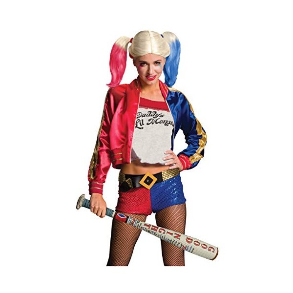 RUBIES - Suicide Squad Officiel - Perruque HARLEY QUINN - Accessoire Pour Déguisement Adulte Femme - Taille Unique - Cheveux 