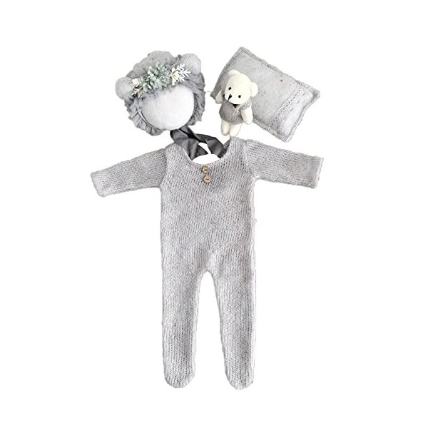 Nouveau-Né Photographie Vêtements Ensemble Bébé Photo Prop Tenue Vêtements Bébé Fille Combinaison Barboteuse Robes Outfit Mig