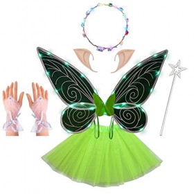 Shengou Ailes De Fée Lumineuses,Ailes De Papillon Enfant,Ailes De Fée Ange Papillon,Ailes De Fée Papillon pour Filles,Ailes P